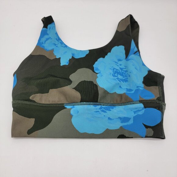 aerie Other - Offline by Aerie Sports Bra Stretch Cardio Most Support Sz XXS Blue Black Floral